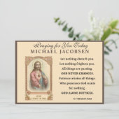 アビラ祈りの言葉 カード (スタンド正面)