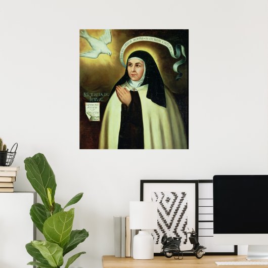 アビラ1570の聖テレサ ポスター (ホームオフィス)