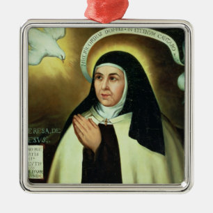 アビラ1570年のSt Theresa メタルオーナメント