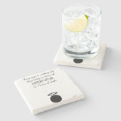 アビラ·テレサ·引用文·ストーン·コースター ストーンコースター (横)