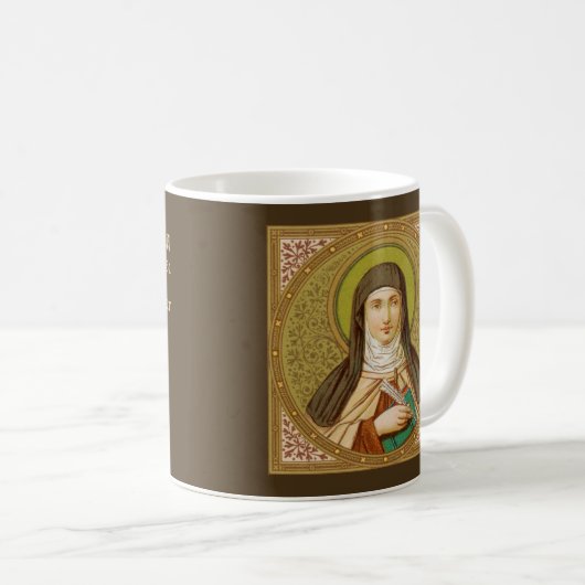 アビラ(SNV27)の聖テレサ（スクエア）コーヒーマグ#1 コーヒーマグカップ (正面右)