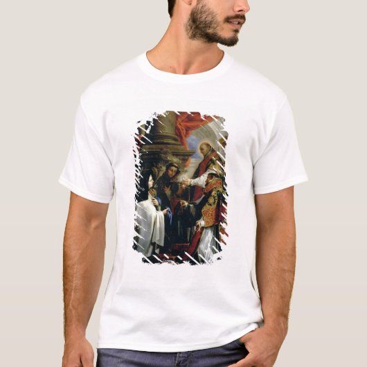 アビラc.1670のSt Teresaの聖餐 Tシャツ (正面)