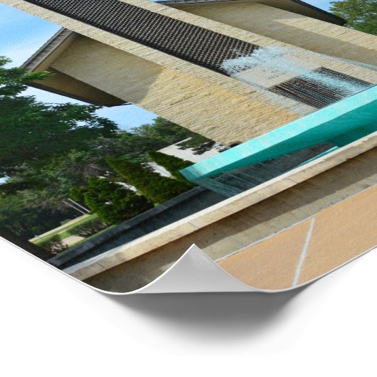 アビリーネのアイゼンハワー大統領瞑想の場所 ポスター (角)