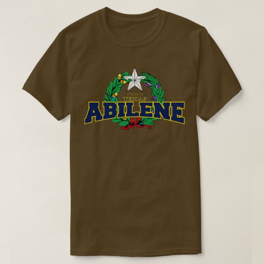 アビリーンテキサス州州USA Tシャツ (デザイン正面)
