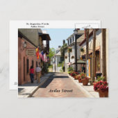 アビレス通りセントオーガスティン(フロリダ州) ポストカード (正面/裏面)