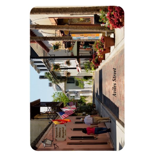 アビレス通りセントオーガスティン、フロリダ磁石 マグネット (縦)