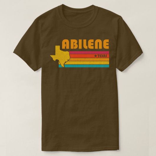 アビレンテキサス州ヴィンテージ動揺して土産 Tシャツ (デザイン正面)