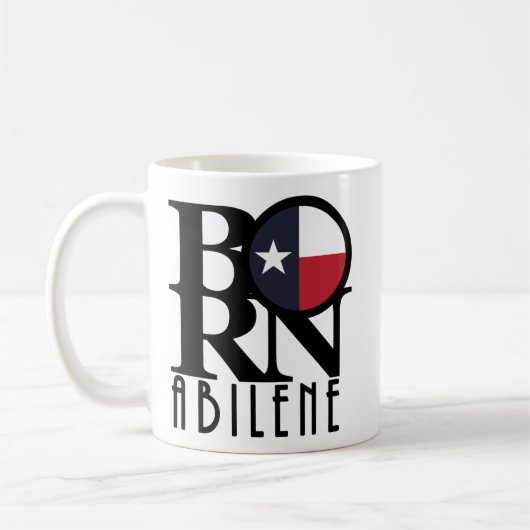 アビレ生まれントレキサス11oz コーヒーマグカップ (左)