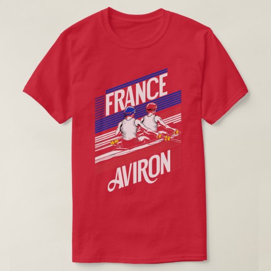 アビロンのサポーター競争スポーティフランス漕ぎ Tシャツ (デザイン正面)