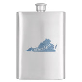 アビングドンバージニアウッドグレイン フラスク (正面)