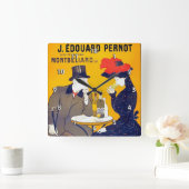 アビンテ、レオネトカピエロ素晴らしヴィンテージ スクエア壁時計 (ホーム)