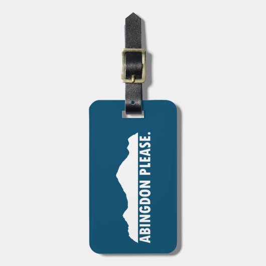 アビンドンバージニア州お願い ラゲッジタグ (正面縦)