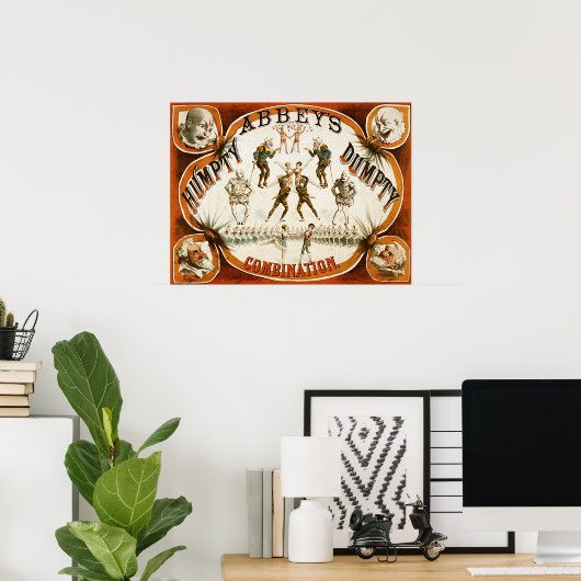 アビーのおしゃれなコンビネーションサーカス ポスター (ホームオフィス)