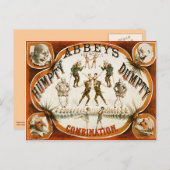 アビーのハンペティ・ダンプティ・コンビネーション・サーカス・ポスター ポストカード (正面/裏面)