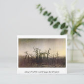 アビーインザオークウッドバイカスパル・デビッド・フリードリヒ ポストカード (スタンド正面)