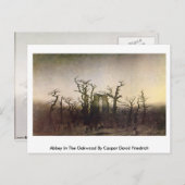 アビーインザオークウッドバイカスパル・デビッド・フリードリヒ ポストカード (正面/裏面)