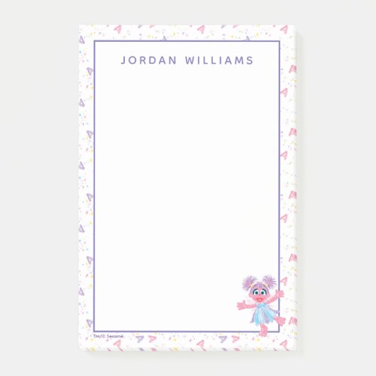 アビーカダビーの輝きのパターン ポストイット (正面)