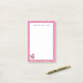 アビーカダビーカップケーキパーティーパターン ポストイット (デスク上)