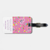 アビーカダビーカップケーキパーティーパターン ラゲッジタグ (裏面横)