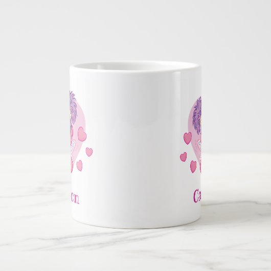 アビーカダビーバレンタインハート図 ジャンボコーヒーマグカップ (正面)