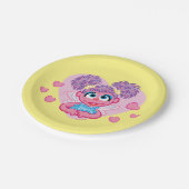 アビーカダビーバレンタインハート図 ペーパープレート (アングル)