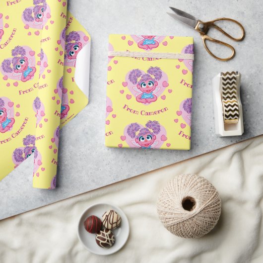 アビーカダビーバレンタインハート図 ラッピングペーパー (クラフト)