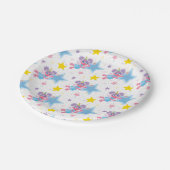 アビーカダビーパーティースターパターン ペーパープレート (アングル)