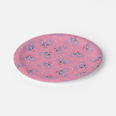 アビーカダビーファー顔パターン ペーパープレート (アングル)