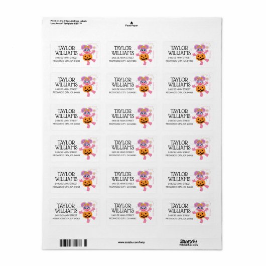 アビーカダビー |かぼちゃとしてかわいい ラベル (フルシート)