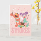 アビーカダビー&エルモ |もう少しスモアしよう カード (黄色い花)