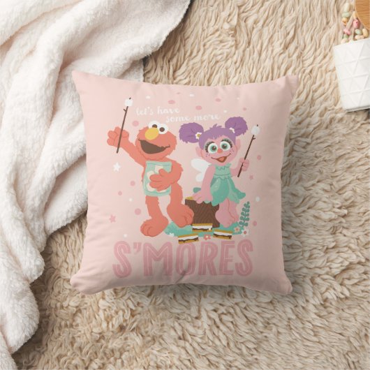 アビーカダビー&エルモ |もう少しスモアしよう クッション (ブランケット)