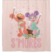 アビーカダビー&エルモ |もう少しスモアしよう シャワーカーテン (正面)