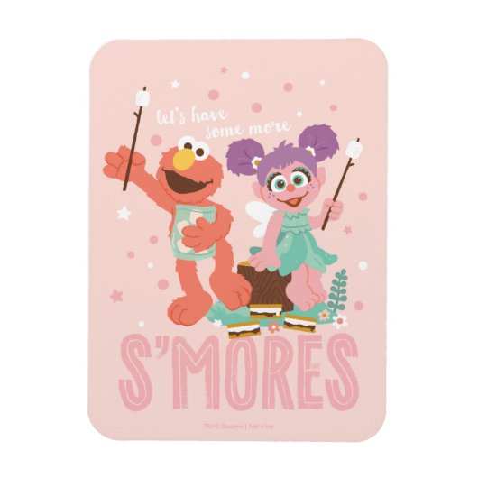 アビーカダビー&エルモ |もう少しスモアしよう マグネット (縦)