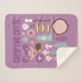 アビーカダビー |キャンプかわいこちゃん シェルパブランケット (正面(横))