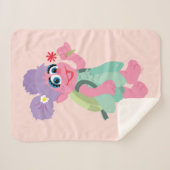 アビーカダビー |ピッキングデイジー シェルパブランケット (正面(横))