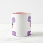 アビーカダビー |フラワー顔 |名前の追加 マグカップ (中央)