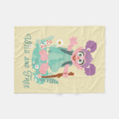 アビーカダビー |ワイルドでフリー フリースブランケット (正面(横))