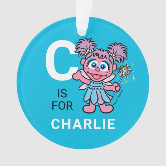 アビーカダビー |名パーソナライズされた前(写真付き) オーナメント (正面)