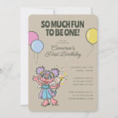 アビーカダビー | 1つのおもしろいになるには非常に多くの誕生日 招待状 (正面)