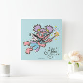 アビーカダビ飛んでいるー スクエア壁時計 (ホーム)