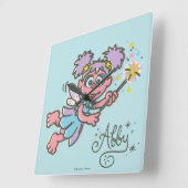 アビーカダビ飛んでいるー スクエア壁時計 (傾斜)