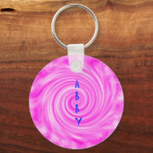 アビーキーチェーンピンク キーホルダー (正面)