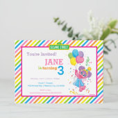 アビーストライプの誕生日 招待状 (スタンド正面)
