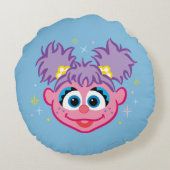 アビースマイル顔 ラウンドクッション (裏面)