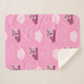 アビードードリー雲のパターン シェルパブランケット (正面(横))