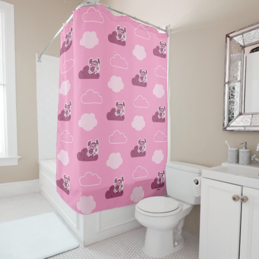 アビードードリー雲のパターン シャワーカーテン (インサイチュ)