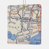アビービルヴィンテージの地図 セラミックオーナメント (左)