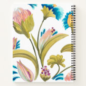 アビーフローラタイル – 春の花 ノートブック (裏面)