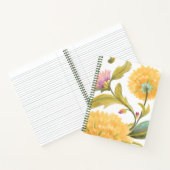 アビーフローラタイル – 黄色い花 ノートブック (内部)