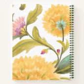 アビーフローラタイル – 黄色い花 ノートブック (裏面)